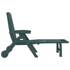 VIDAXL Chaise Longue Pliable Avec Roues Vert Pp -VIDAXL || SuperFish || Konstsmide Soldes Boutique 6470a72d463a59.65136208