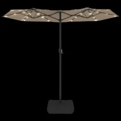VIDAXL Parasol à Double Tête Avec Led Taupe 316x240 Cm -VIDAXL || SuperFish || Konstsmide Soldes Boutique 6470a731366e13.29275547