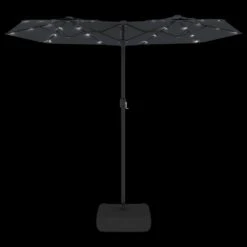 VIDAXL Parasol à Double Tête Avec Led Noir 316x240 Cm -VIDAXL || SuperFish || Konstsmide Soldes Boutique 6470a7324ffb61.96651051