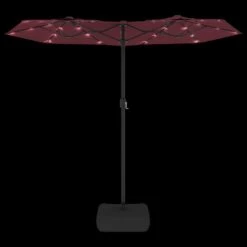 VIDAXL Parasol à Double Tête Avec Led Rouge Bordeaux 316x240 Cm -VIDAXL || SuperFish || Konstsmide Soldes Boutique 6470a7331d2d43.23817155