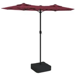 VIDAXL Parasol à Double Tête Avec Led Rouge Bordeaux 316x240 Cm -VIDAXL || SuperFish || Konstsmide Soldes Boutique 6470a733262515.69731481