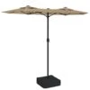 VIDAXL Parasol à Double Tête Taupe 316x240 Cm -VIDAXL || SuperFish || Konstsmide Soldes Boutique 6470a73570bb90.74125915