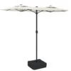 VIDAXL Parasol à Double Tête Avec Led Blanc Sable 316x240 Cm -VIDAXL || SuperFish || Konstsmide Soldes Boutique 6470a7373ed606.28351237