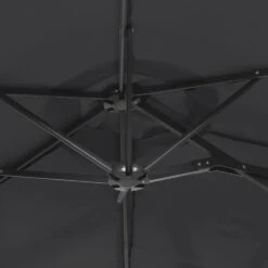VIDAXL Parasol à Double Tête Noir 316x240 Cm -VIDAXL || SuperFish || Konstsmide Soldes Boutique 6470a738050893.78087144