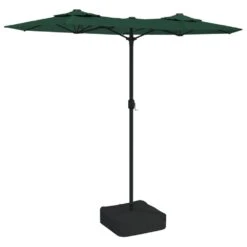 VIDAXL Parasol à Double Tête Avec Led Vert 316x240 Cm -VIDAXL || SuperFish || Konstsmide Soldes Boutique 6470a739230710.20582223