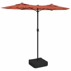 VIDAXL Parasol à Double Tête Terre Cuite 316x240 Cm