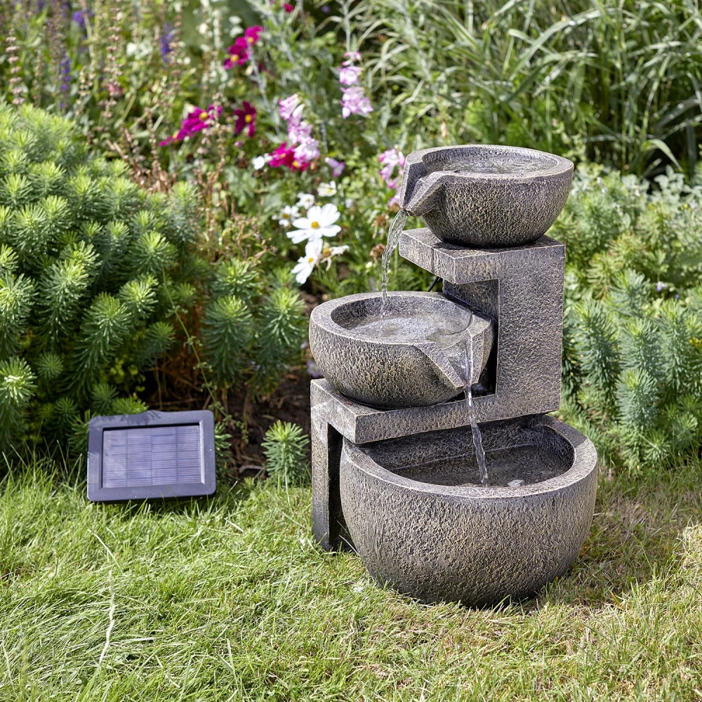 Fontaine Solaire En Résine Cascade Genoa 4 Fontaine Solaire En Résine Cascade Genoa – Image 2