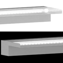 VIDAXL Lame De Cascade De Piscine Avec Led Acier Inoxydable 110 Cm -VIDAXL || SuperFish || Konstsmide Soldes Boutique 6475e949d6af22.43639172