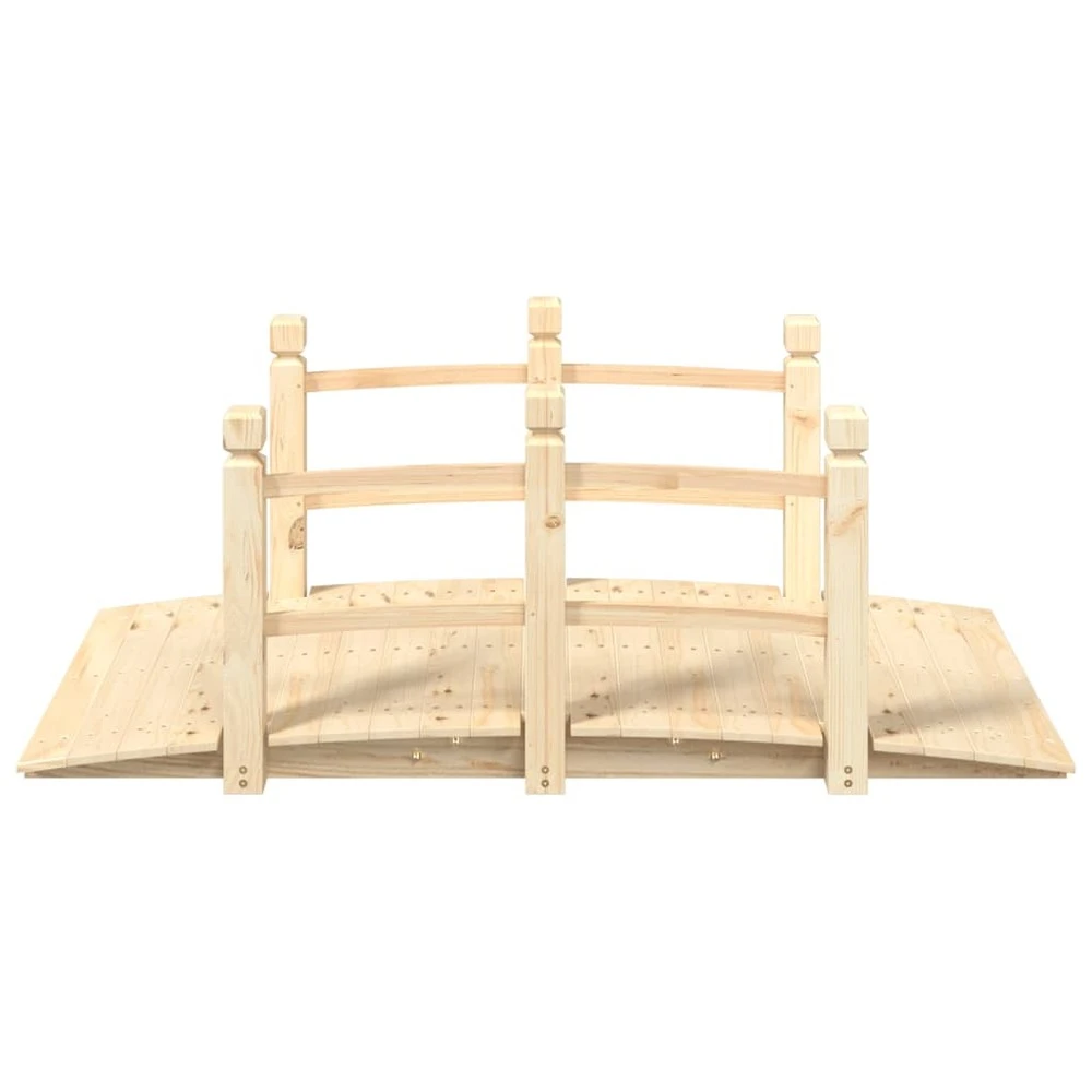 VIDAXL Pont De Jardin Avec Garde-corps 150x67x56cm Bois Massif épicéa 5 VIDAXL Pont De Jardin Avec Garde-corps 150x67x56cm Bois Massif épicéa – Image 3