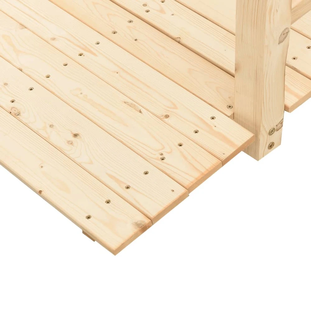 VIDAXL Pont De Jardin Avec Garde-corps 150x67x56cm Bois Massif épicéa 7 VIDAXL Pont De Jardin Avec Garde-corps 150x67x56cm Bois Massif épicéa – Image 5