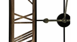 Grande Horloge Ancienne Carré Fer Forge Marron 80x4x80cm - Fer Forgé -VIDAXL || SuperFish || Konstsmide Soldes Boutique 6479de0b971816.82577301