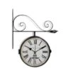 Horloge De Gare Ancienne Double Face Café De La Gare Tour Eiffel Fer Forge Blanc 24cm - Fer Forgé -VIDAXL || SuperFish || Konstsmide Soldes Boutique 6479de1220b398.91871748
