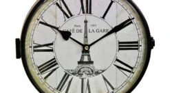 Horloge De Gare Ancienne Double Face Café De La Gare Tour Eiffel Fer Forge Blanc 24cm - Fer Forgé -VIDAXL || SuperFish || Konstsmide Soldes Boutique 6479de1228e6d7.68867356