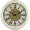 Horloge Ancienne Murale Hôtel Westminster 47cm - Fer - Blanc -VIDAXL || SuperFish || Konstsmide Soldes Boutique 6479de158c4488.97746398