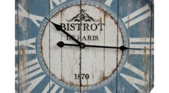 Horloge Ancienne Murale Bistrot De Paris Métal Bleu 58cm -VIDAXL || SuperFish || Konstsmide Soldes Boutique 6479de16133309.27146810