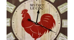 Horloge Ancienne Murale Bistrot Le Coq 58cm - Bois - Marron -VIDAXL || SuperFish || Konstsmide Soldes Boutique 6479de1a720ff5.01636179
