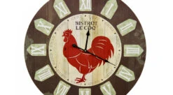 Horloge Ancienne Murale Bistrot Le Coq 58cm - Bois - Marron -VIDAXL || SuperFish || Konstsmide Soldes Boutique 6479de1a7ac520.96729829