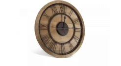 Grande Horloge Ancienne Bois Métal Marron 60x3x60cm - Bois, Métal -VIDAXL || SuperFish || Konstsmide Soldes Boutique 6479de231646e1.65487804
