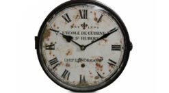 Horloge De Gare Ancienne Double Face L'ecole De Cuisine Le St Hubert Fer Forge Blanc 24cm - Fer Forgé -VIDAXL || SuperFish || Konstsmide Soldes Boutique 6479de36944cb4.45998596