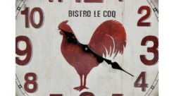 Grande Horloge Ancienne Murale Bistro Le Coq Métal Rouge-bordeaux 70cm -VIDAXL || SuperFish || Konstsmide Soldes Boutique 6479de3de3dcf2.79822345