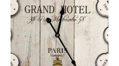 Horloge Ancienne Balancier Grand Hôtel Montmartre Bois Blanc 58cm - Gris -VIDAXL || SuperFish || Konstsmide Soldes Boutique 6479de4239eb68.22886591