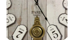 Horloge Ancienne Balancier Grand Hôtel Montmartre Bois Blanc 58cm - Gris -VIDAXL || SuperFish || Konstsmide Soldes Boutique 6479de4245c0c9.85794156