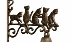 Cloche Chats Fonte Marron 20.5x9x27cm -VIDAXL || SuperFish || Konstsmide Soldes Boutique 6479de477d3853.70430942