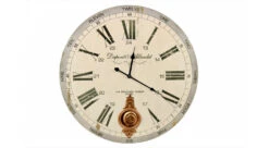 Horloge Ancienne Balancier Dupont & Allardet Blanc 58cm - Bois