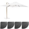 Parasol Déporté 3x3m Et 4 Dalles Lestées Effet Bois Blanc -VIDAXL || SuperFish || Konstsmide Soldes Boutique 647b2f7f436467.47618928