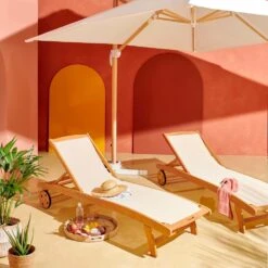 Parasol Déporté 3x3m Et 4 Dalles Lestées Effet Bois Blanc -VIDAXL || SuperFish || Konstsmide Soldes Boutique 647b2f7f62acc3.15085825