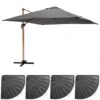 Parasol Déporté 3x3m Et 4 Dalles Lestées Effet Bois Gris -VIDAXL || SuperFish || Konstsmide Soldes Boutique 647b2f850d6274.08714172