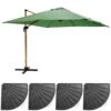 Parasol Déporté 3x3m Et 4 Dalles Lestées Effet Bois Vert Cactus -VIDAXL || SuperFish || Konstsmide Soldes Boutique 647b2f8d1aebd5.11210554