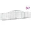 VIDAXL Paniers à Gabions Arqués 17 Pcs 300x50x60/80 Cm Fer Galvanisé -VIDAXL || SuperFish || Konstsmide Soldes Boutique 647dd2f87e0696.88203906