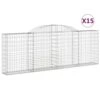 VIDAXL Paniers à Gabions Arqués 15 Pcs 300x30x100/120 Cm Fer Galvanisé -VIDAXL || SuperFish || Konstsmide Soldes Boutique 647dd2fc2821a6.49171113