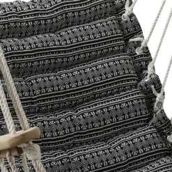 Chaise De Détente Suspendue Jinja Noir & Blanc -VIDAXL || SuperFish || Konstsmide Soldes Boutique 647f7c9dc554f6.54811046