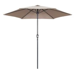 Parasol Droit 3m En Aluminium Taupe