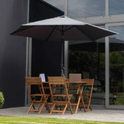 Parasol Droit Inclinable 3m Et 4 Dalles Lestées Aluminium Gris -VIDAXL || SuperFish || Konstsmide Soldes Boutique 6480223e145238.74619408