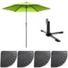 Parasol Droit Inclinable 3m Et 4 Dalles Lestées Aluminium Vert -VIDAXL || SuperFish || Konstsmide Soldes Boutique 6480224054f284.50116028