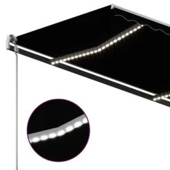 VIDAXL Auvent Automatique Et Capteur De Vent Et Led 4,5x3 M Anthracite -VIDAXL || SuperFish || Konstsmide Soldes Boutique 6480d1cfa71840.47128647