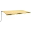 VIDAXL Auvent Automatique Capteur De Vent Led 600x350cm Jaune Et Blanc -VIDAXL || SuperFish || Konstsmide Soldes Boutique 6480d1dbc92a90.93466799