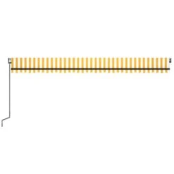 VIDAXL Auvent Automatique Capteur De Vent Led 600x350cm Jaune Et Blanc -VIDAXL || SuperFish || Konstsmide Soldes Boutique 6480d1dbde2958.94256267