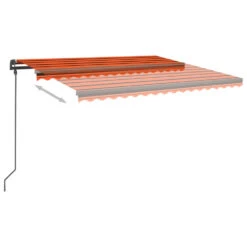 VIDAXL Auvent Automatique Capteur De Vent Led 4,5x3,5 M Orange Marron -VIDAXL || SuperFish || Konstsmide Soldes Boutique 6480d1e1d2ba71.69677164