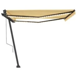 VIDAXL Auvent Automatique Capteur De Vent Led 450x350cm Jaune Et Blanc -VIDAXL || SuperFish || Konstsmide Soldes Boutique 6480d1e3694318.65725767