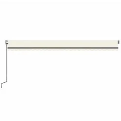 VIDAXL Auvent Automatique Avec Capteur De Vent Et Led 600x350 Cm Crème -VIDAXL || SuperFish || Konstsmide Soldes Boutique 6480d1ef055206.49144498