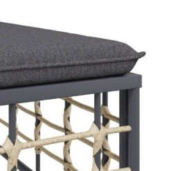 VIDAXL Salon De Jardin 4 Pcs Avec Coussins Anthracite Résine Tressée -VIDAXL || SuperFish || Konstsmide Soldes Boutique 6480d2bcb1df60.44599798