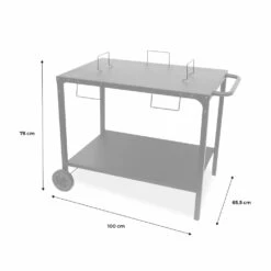 Desserte Extérieure Noire En Acier Modulable Pour Plancha Avec Deux Roues -VIDAXL || SuperFish || Konstsmide Soldes Boutique 6482c3f2aaef05.36569226