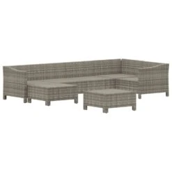 VIDAXL Salon De Jardin 7 Pcs Avec Coussins Gris Résine Tressée -VIDAXL || SuperFish || Konstsmide Soldes Boutique 6482c43a90cb88.83994561