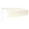 VIDAXL Auvent Automatique Store Capteur De Vent Et Led 6x3 M Crème -VIDAXL || SuperFish || Konstsmide Soldes Boutique 6482c6fcd06908.12563603