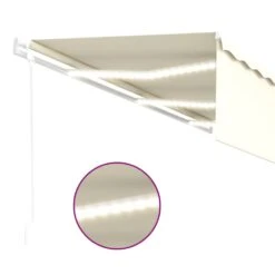 VIDAXL Auvent Automatique Store Capteur De Vent Et Led 6x3 M Crème -VIDAXL || SuperFish || Konstsmide Soldes Boutique 6482c6fcd3e4e9.69396614