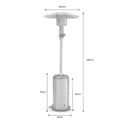 Lot De 2 Chauffages Extérieur à Gaz Noir. Parasols Chauffants De Terrasse Finland 12.5kw Avec Roulettes 15 Lot De 2 Chauffages Extérieur à Gaz Noir. Parasols Chauffants De Terrasse Finland 12.5kw Avec Roulettes -VIDAXL || SuperFish || Konstsmide Soldes Boutique 648318a13043d9.55633481